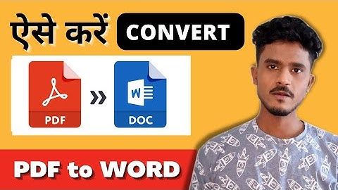 How to Convert Pdf to Word | Pdf to Doc | Top 3 Free Methods Online