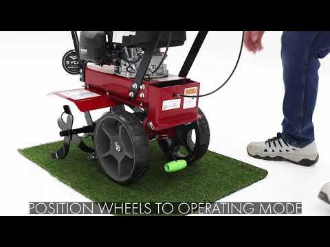 How to change a drive belt on an Earthquake Badger tiller - YouTube