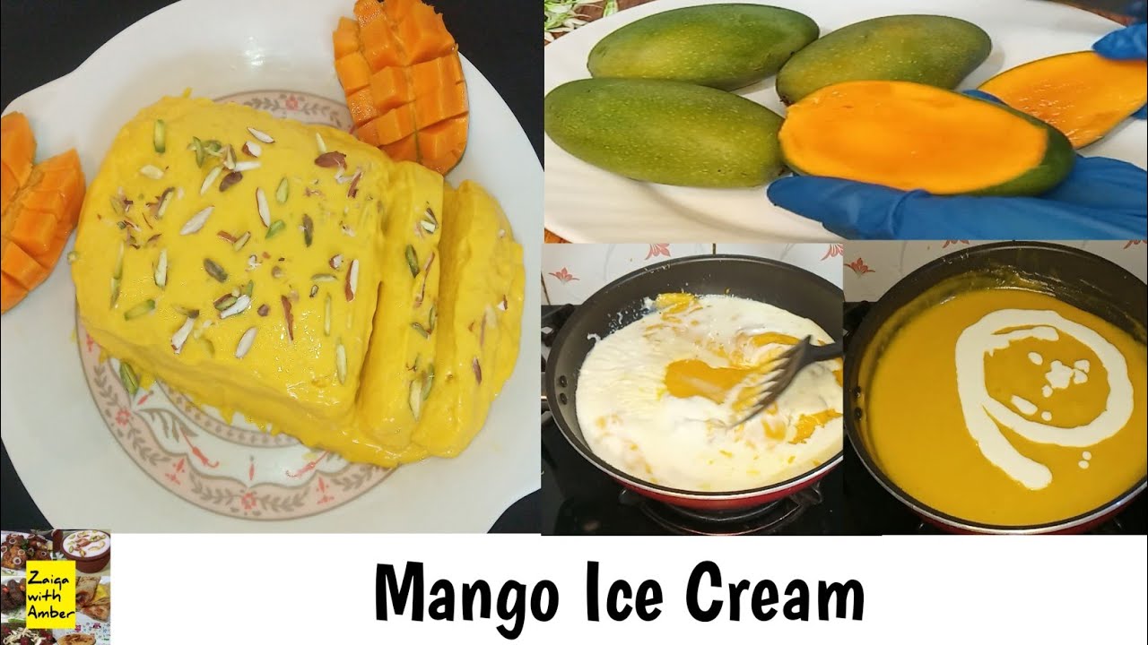 Home Made Soft & Creamy Ice Cream/Mango Ice Cream/Mango Ice Cream Kaise