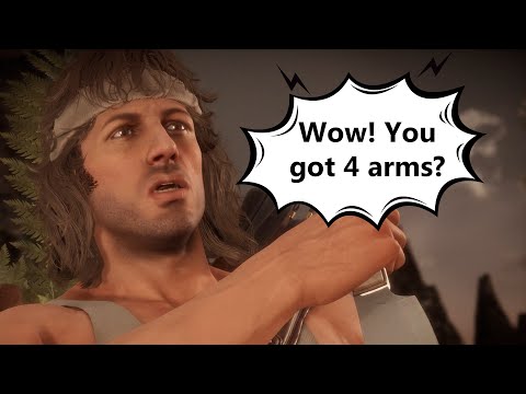 Mortal Kombat 11 – Rambo Meets Fighters for the First Time