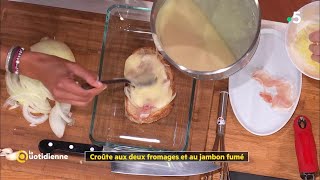 Coup d'food : Croûte aux deux fromages et jambon fumé - La Quotidienne