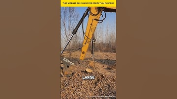 Machine for removing roots of big trees #shortvideo