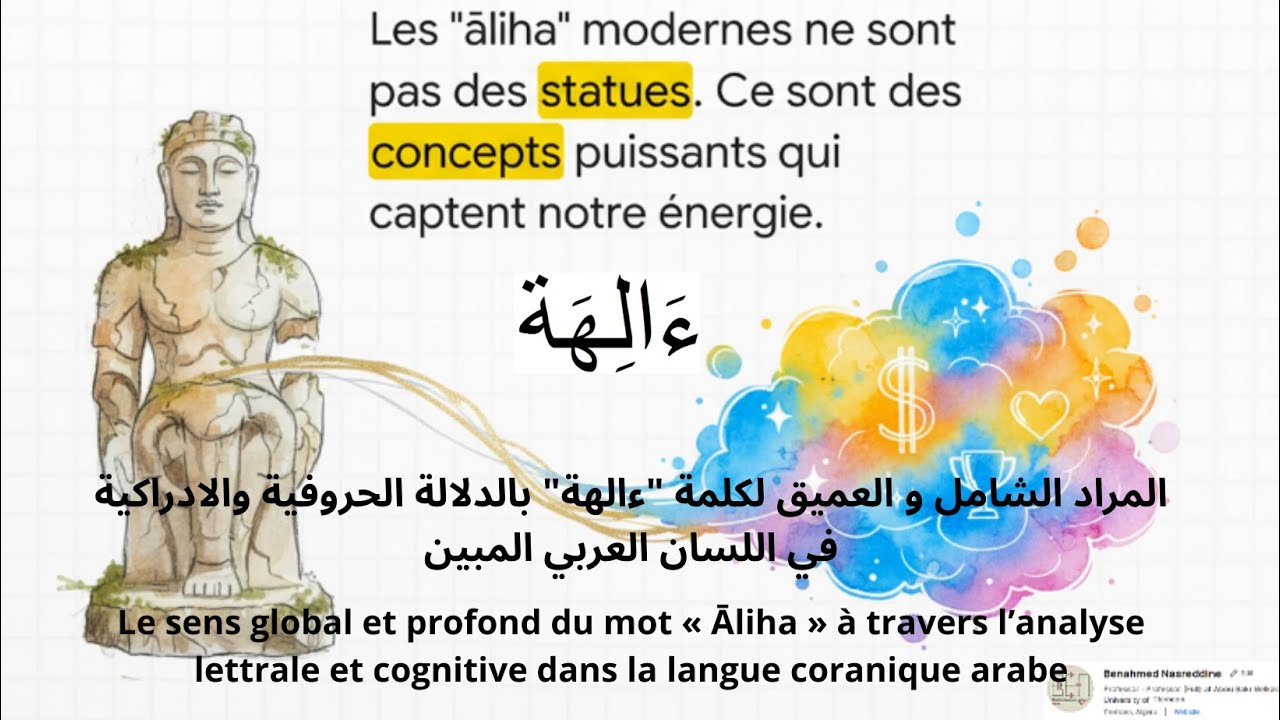 Āliha: La Carte de la Conscience المراد الشامل و العميق لكلمة "ءالهة" بالدلالة الحروفية والادراكية