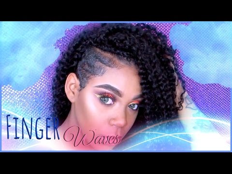 Easy Finger Waves On Shaved Sides Youtube
