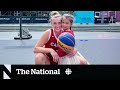 Olympic basketball hopeful’s daughter is along for the ride
