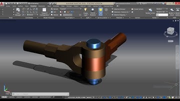 Knuckle Joint in AutoCAD 2018 (Mechanical Drawing)