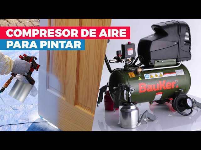 Compresor con pistola para pintar