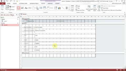 Inserting Header and footer on the form in Access