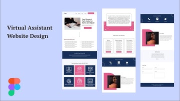 Virtual Assistant Website Design on Figma Speed art