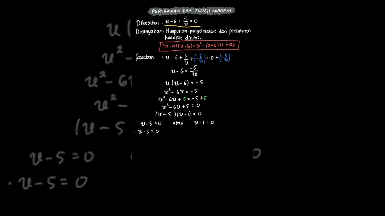 X 6 frac 5 x 0 Pegangan Belaja Kelas 9 7 Matematika YouTube x-6-frac-5-x-0-pegangan-belaja-kelas-9-7-matematika-youtube