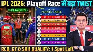 IPL 2026 Playoff: RCB, GT, SRH Qualified | चौथे Playoff Spot के लिए 5 टीमों में जंग