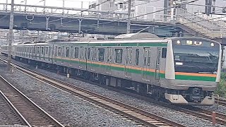 JR東日本高崎線E233系普通高崎行き西川口駅通過