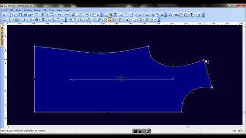 Optitex ND Rotate Segment tool, Select the Rotate Segment tool to alter a section by rotating it aro
