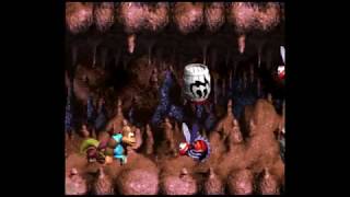 Creepy Caverns 103% Walkthrough - Donkey Kong Country 3 Dixie Kong's Double Trouble 103% Walkthrough