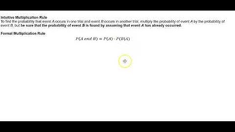 Math 14 4.2 Multiplication Rule