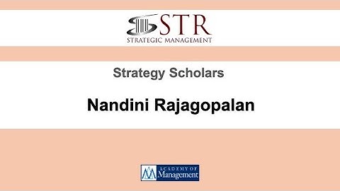 STR Meet the Scholar: Nandini Rajagopalan, USC