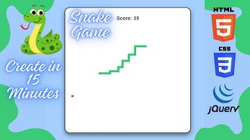 Build a Simple Snake Game in 15 Minutes | HTML, CSS, JavaScript |#webdevelopment #snakegame #jquery