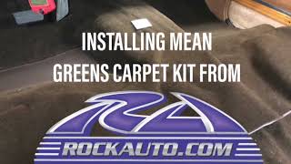 Mean green gets a carpet kit from rock auto 11/8/21