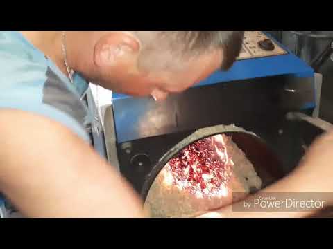 Топим котел Atmos c18s опилками