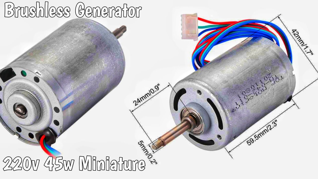 Unboxing Miniature Generator, 220v 45w Brushless Alternator