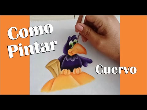 Pintura en Tela Como Pintar Cuervo