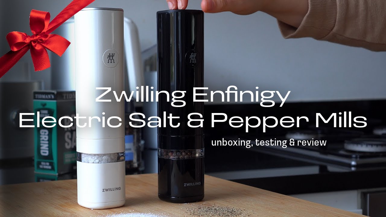 Unboxing, Testing & Review (December 2023)  ZWILLING Enfinigy Electric Salt  & Pepper Mills 