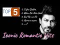 Lyrical  top 5 iconic romantic hits of shahrukh khan bollywood hindisongs kingkhan romantic
