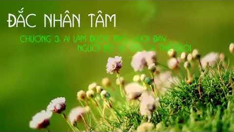 Đắc Nhân Tâm  Chương 3  Ai làm được điều dưới đây người đó sẽ có cả thế giới