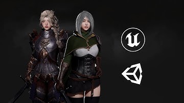MAJOR UPDATE -  Swordsman Girl & Horned Knight - GAME-READY 3D Characters