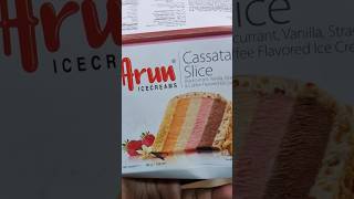 Arun Cassata Slice Ice Cream | Hatsun Agro Product Ltd. | Blackcurrant, Vanilla, Strawberry, Coffee.