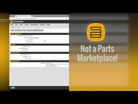 Supply Chain Management - ServiceBench Parts Portal
