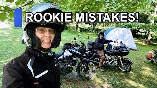 3 Rookie Motorcycle Camping Mistakes | #campinghacks by Two Wheels Big Life 19,471 views 1 year ago 8 minutes, 55 seconds