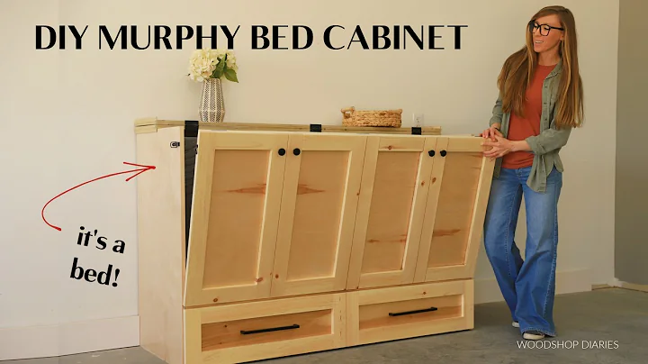 How to Build a Folding Murphy Bed Cabinet with Storage Drawer
