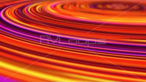 Glowing Neon Light Rings Circle Around Abstract Blurred Copyspace - IncrediVFX - AVloops