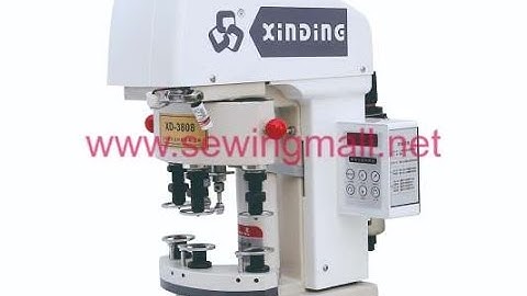 XD-3808E Three heads Electric Servo Button Attaching Machine (More Safety)