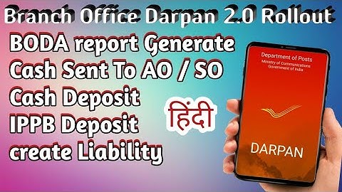 Generate BODA report | cash sent to AO | cash deposit | BO Darpan 2.0 RollOut #darpan2.0_rollout