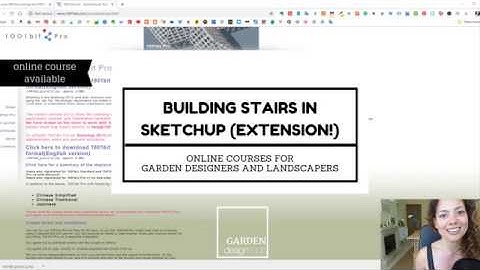 1001bit extension for SketchUp, to help build stairs easier!