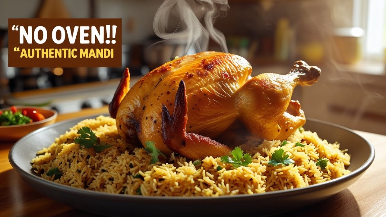 Chicken Mandi Without Oven | Easy Arabian Mandi Recipe at Home