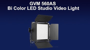GVM 560AS Bi Color LED Studio Video Light - Features and Review