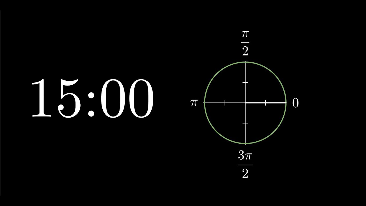 15 Minute (Unit Circle) Timer With Alarm - YouTube