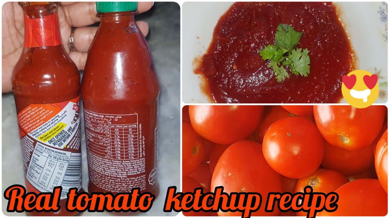 Real Tomato ketchup recipe Make and store for a month Tomato