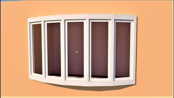 Bend Window in SketchUp with True Bend Extension