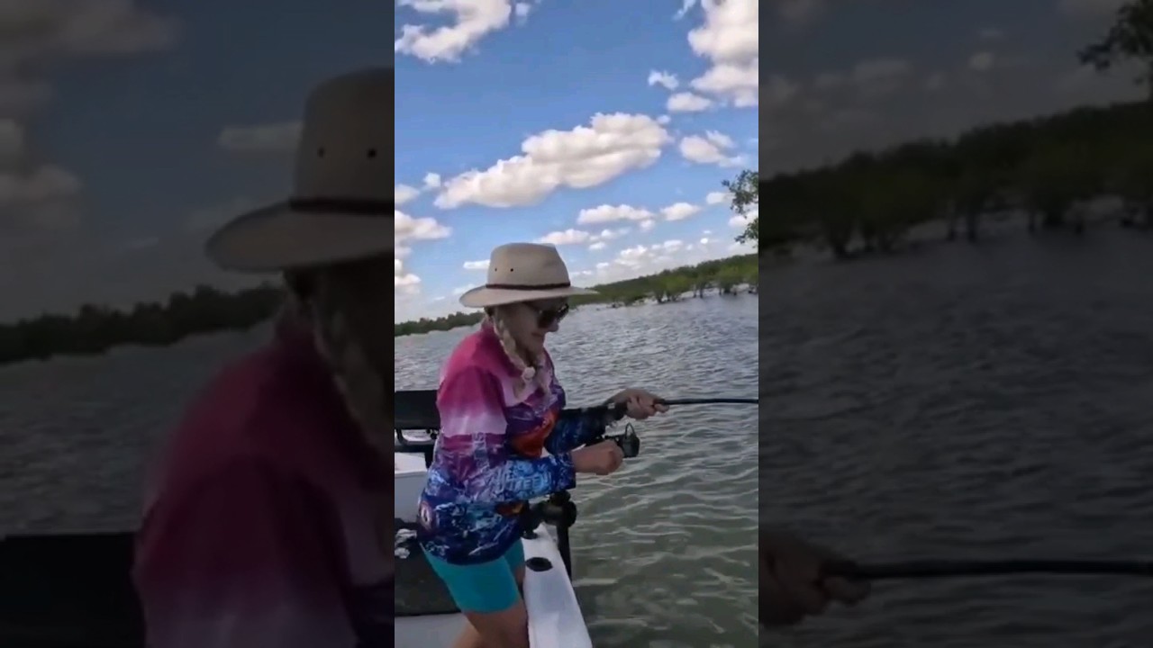 Karumba Fishing Highlights: Girls Catching Sharks and Shovelnose Shark Adventures 