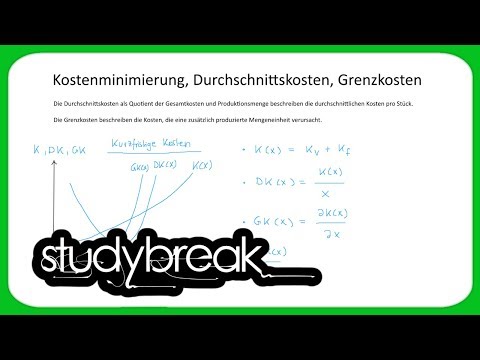 Video: Unterschied Zwischen Durchschnittskosten Und Grenzkosten