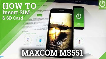 How to Insert SIM and SD in MAXCOM MS551 - SIM & SD Slot