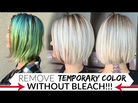 Remove Temporary Color S Without Bleach Youtube