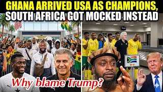 GHANA ARRIVED USA🇺🇸FOR THE WORLDCUP AS CHAMPIONS, SOUTHAFRICA GOT MOCKED INSTEAD 