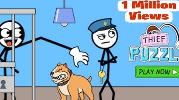 Thief Puzzle (WEEGOON)- Funny Stickman Brain Puzzle Game - Levels 23-34 Android Gameplay Walkthrough