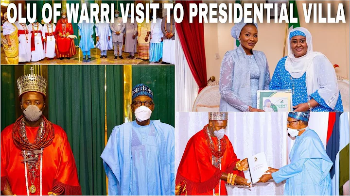 OLU OF WARRI VISIT THE PRESIDENTIAL VILLA TO SEE PRESIDENT MUHAMMADU BUHARI.