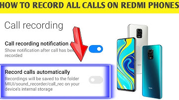 HOW TO RECORD CALLS AUTOMATICALLY ON REDMI NOTE 9 PRO MAX